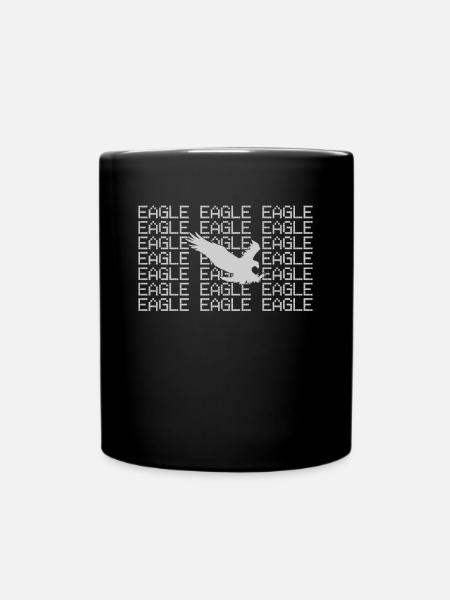 Adler - Tasse einfarbig - Schwarz