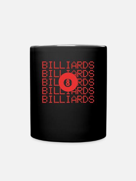 Billiard - Tasse einfarbig - Schwarz