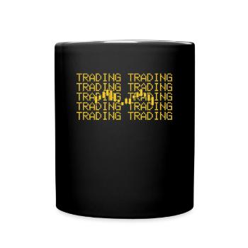 trading - Tasse einfarbig - Schwarz - Vorne