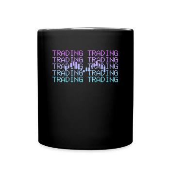 trading - Tasse einfarbig - Schwarz - Vorne