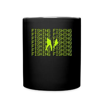 Angling - Full Colour Mug - black - Front