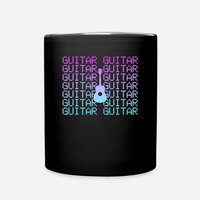 Gitarre - Tasse einfarbig - Schwarz