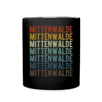 Mittenwalde Stadt Retro Vintage - Tasse einfarbig - Schwarz - Vorne