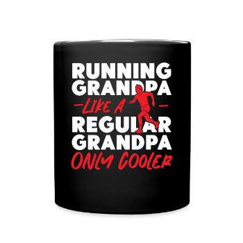 Running Runner Half Marathon - Tasse einfarbig - Schwarz - Vorne