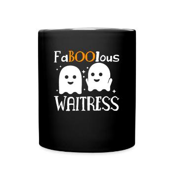 FaBOOlous Waitress T-Shirt Gift - Full Colour Mug - black - Front