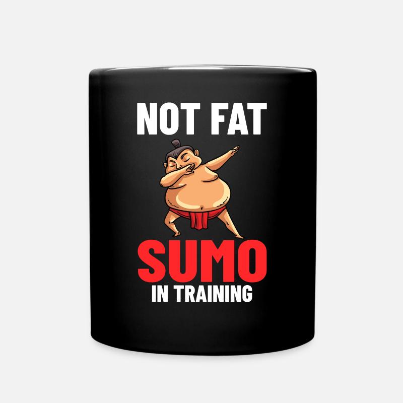 Sumo Ringen Ringkamp Ringersport Mawashi - Tasse einfarbig - Schwarz