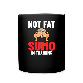 Sumo Ringen Ringkamp Ringersport Mawashi - Tasse einfarbig - Schwarz - Vorne