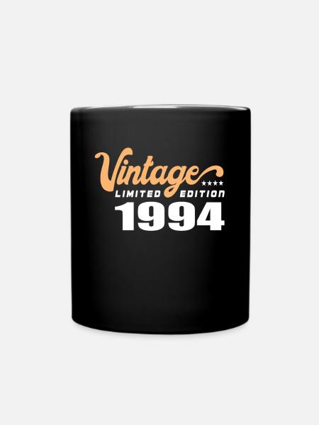 Vintage Geburtstag Geburtstag Retro 1994 Limited - Tasse einfarbig - Schwarz