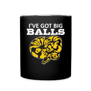 Banana Ball Phyton I've Got Big Balls - Tasse einfarbig - Schwarz - Vorne