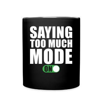 Dire drôle dit trop de mode - Mug uni - noir - Devant
