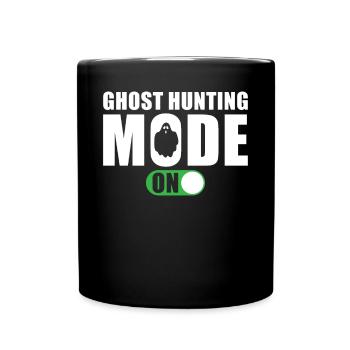 Ghost Hunter Spell Ghost Hunt Mode On - Full Colour Mug - black - Front