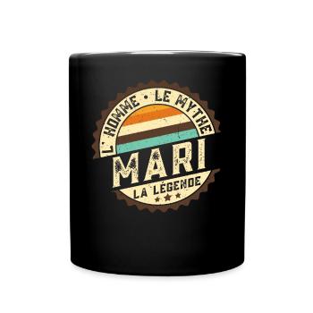 Mari L'Homme Le Mythe La Légende - Mug uni - noir - Devant