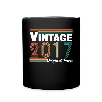 Vintage 2017 Original Parts Cadeau Anniversaire - Mug uni - noir - Devant
