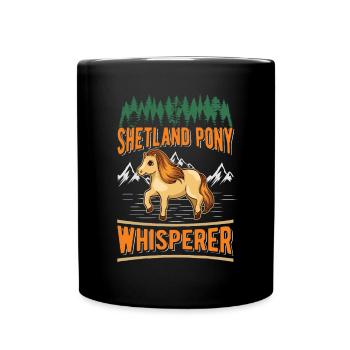 Shetland Pony Flüsterer Shetland Pony Whisperer - Mug uni - noir - Devant