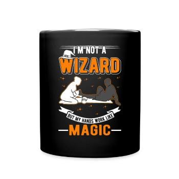 Physiotherapist Magician Physiotherapy Physio - Full Colour Mug - black - Front