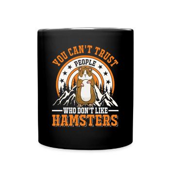 Hamster Gift Golden Hamster Hamster - Full Colour Mug - black - Front