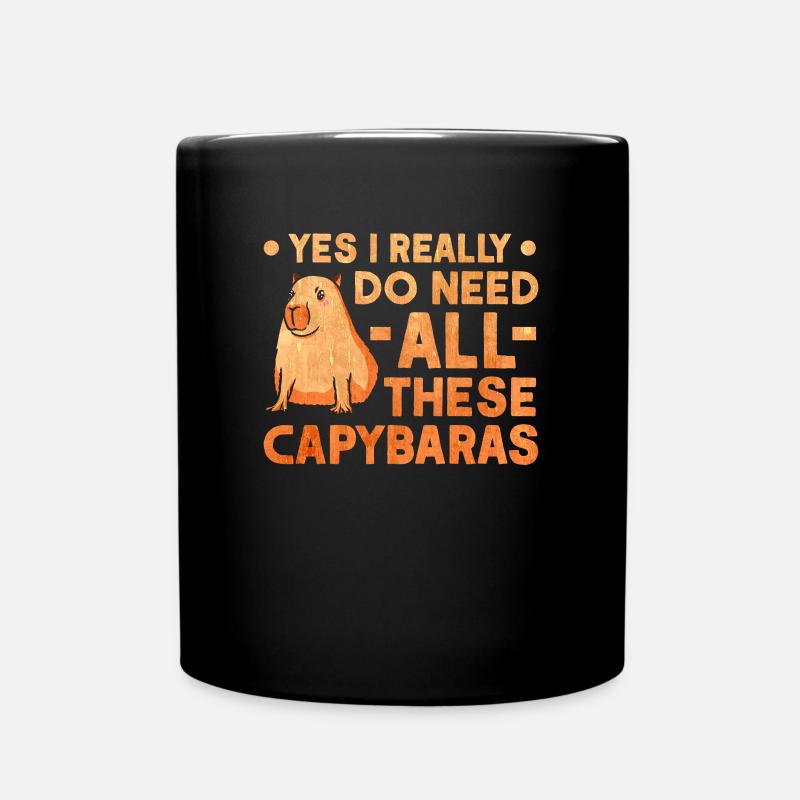 Capybara Wasserschwein Capibara - Mug uni - noir