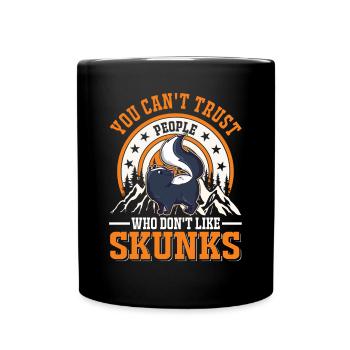 Stinktier Liebhaber - Tasse einfarbig - Schwarz - Vorne