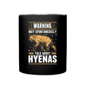 Peut parler spontanément de Hyènes Hyène - Mug uni - noir - Devant