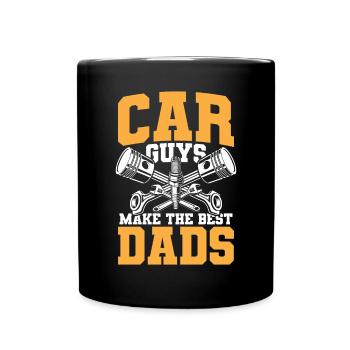 Beste Auto-Väter - Tasse einfarbig - Schwarz - Vorne