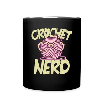 Crochet Nerd - Full Colour Mug - black - Front