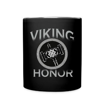 Wikinger-Ehre - Wikinger-Krieger-Norseman - Tasse einfarbig - Schwarz - Vorne