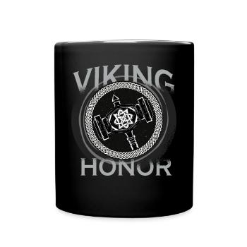 Wikinger-Ehrenhammer - Wikinger-Krieger-Norseman - Tasse einfarbig - Schwarz - Vorne
