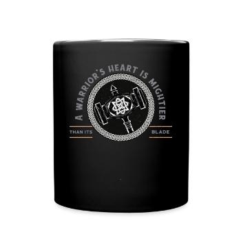 Wikinger-Hammer und Wikinger-Krieger-Norseman - Tasse einfarbig - Schwarz - Vorne