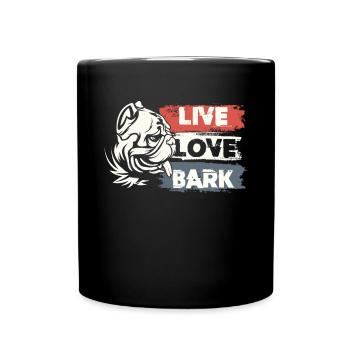 Vivre Love Belle - Mug uni - noir - Devant
