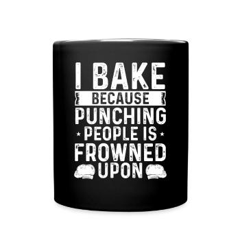 I Bake Weil boxing - Full Colour Mug - black - Front