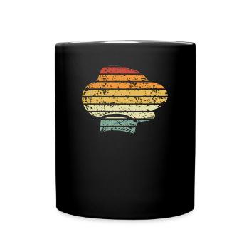 Pâte en rétro vintage - Mug uni - noir - Devant