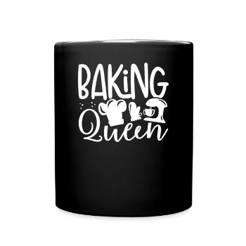 Baking Queen - Full Colour Mug - black - Front