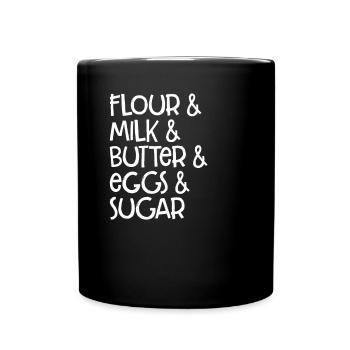 Baking recipe - Full Colour Mug - black - Front