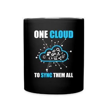 Cloud Administrator Cloud Devops - Full Colour Mug - black - Front