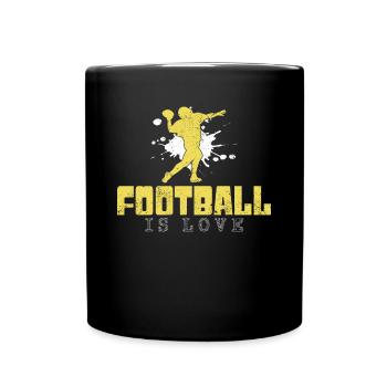 dicton football - Mug uni - noir - Devant