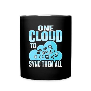Cloud Administrator Cloud Devops - Full Colour Mug - black - Front