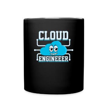Cloud Administrator Cloud Devops - Full Colour Mug - black - Front