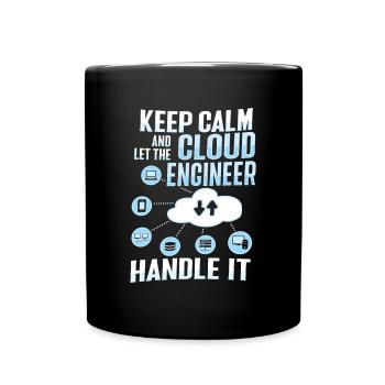 Cloud Administrator Cloud Devops - Full Colour Mug - black - Front