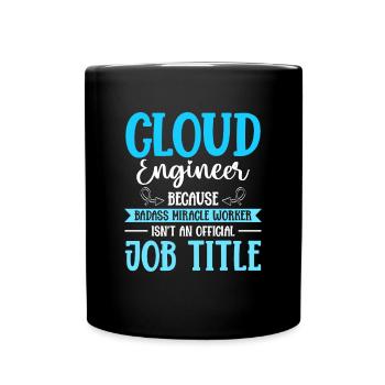 Cloud Administrator Cloud Devops - Full Colour Mug - black - Front