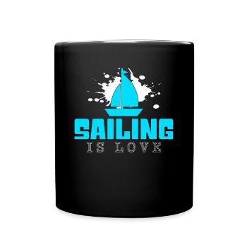 Voile - Mug uni - noir - Devant