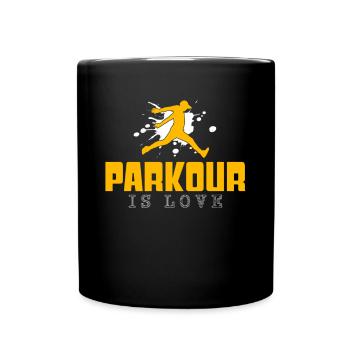 Parkour - Mug uni - noir - Devant