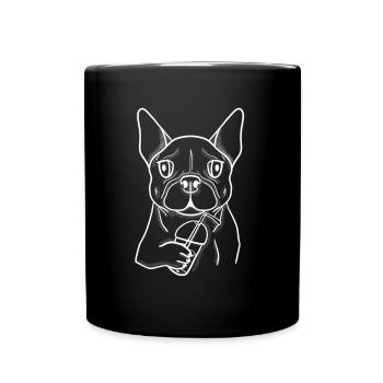Français Bouledogue - Mug uni - noir - Devant