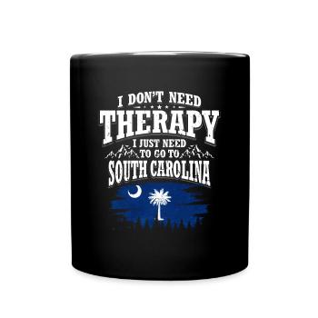 South Carolina - Tasse einfarbig - Schwarz - Vorne