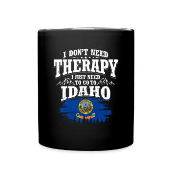 Idaho - Tasse einfarbig - Schwarz - Vorne