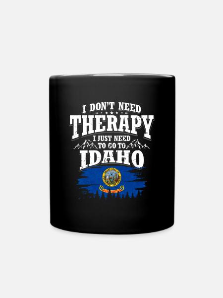 Idaho - Tasse einfarbig - Schwarz