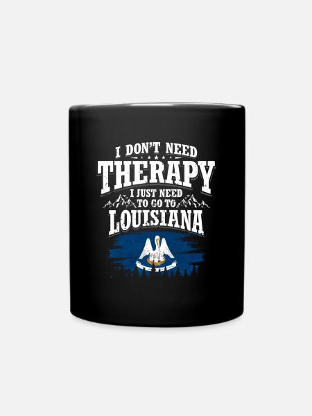 Louisiana - Tasse einfarbig - Schwarz