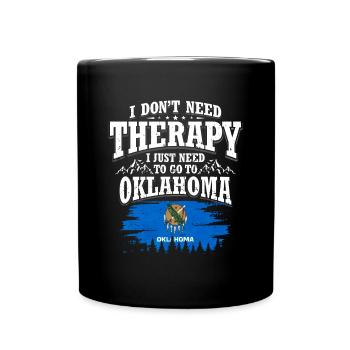 Oklahoma - Tasse einfarbig - Schwarz - Vorne