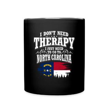 North Carolina - Tasse einfarbig - Schwarz - Vorne