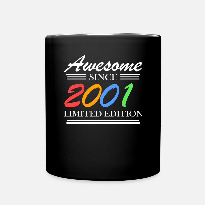 2001 - Jahrgang 2001 - Tasse einfarbig - Schwarz