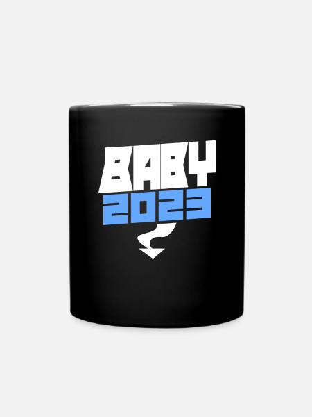 Baby 2023 Son Pregnant 2023 Pregnancy - Full Colour Mug - black